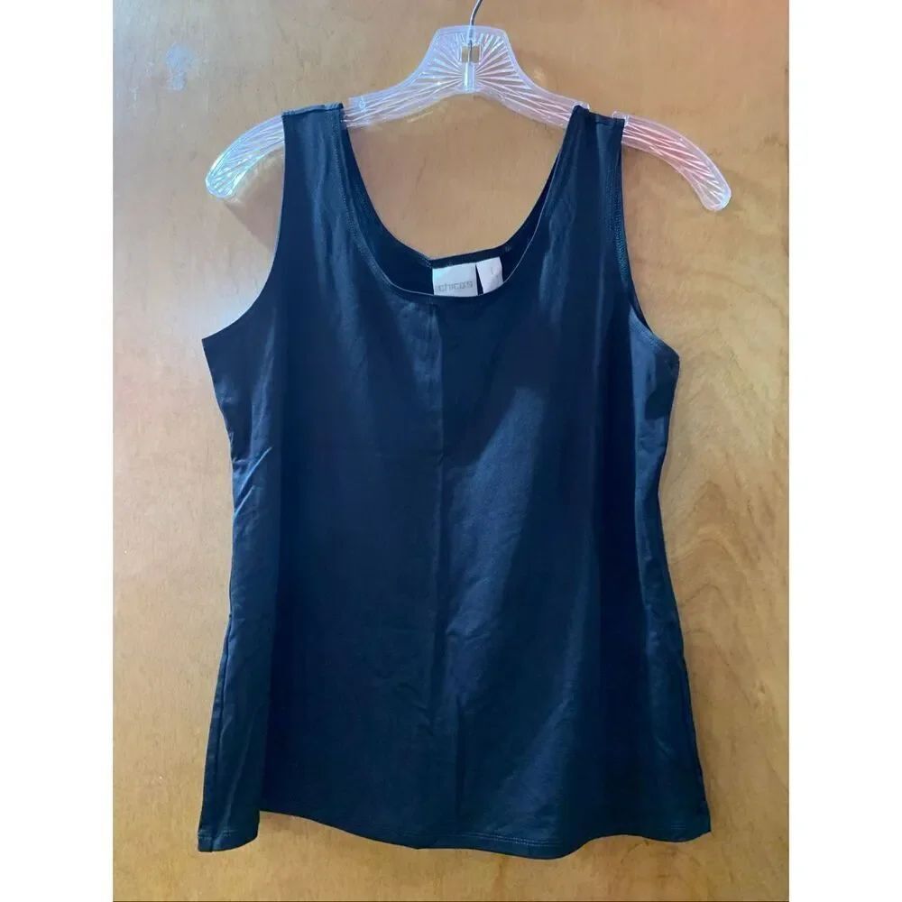 Chico’s Black Tank Top #Chico’s SIZE1 #casual wear